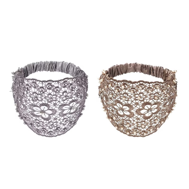 🌞Frühlingserwachen: 50% Rabatt!✨ Breites Haarband aus Guipure-Spitze mit Perlen & Blumenmotiv – Kaschiert dünner werdendes Haar & verleiht eine elegante Ausstrahlung!