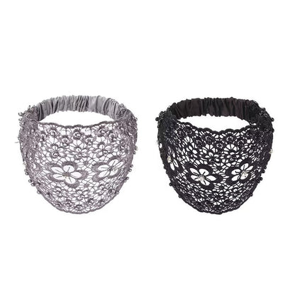 🌞Frühlingserwachen: 50% Rabatt!✨ Breites Haarband aus Guipure-Spitze mit Perlen & Blumenmotiv – Kaschiert dünner werdendes Haar & verleiht eine elegante Ausstrahlung!