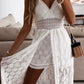 🌞Frühlingserwachen: 50% Rabatt!✨Damen Boho Spitze Jumpsuit – Mit Sicherer Unterrock & Atmungsaktiver Baumwolle, Perfekter Sitz für Sommer