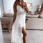 🌞Frühlingserwachen: 50% Rabatt!✨Damen Boho Spitze Jumpsuit – Mit Sicherer Unterrock & Atmungsaktiver Baumwolle, Perfekter Sitz für Sommer