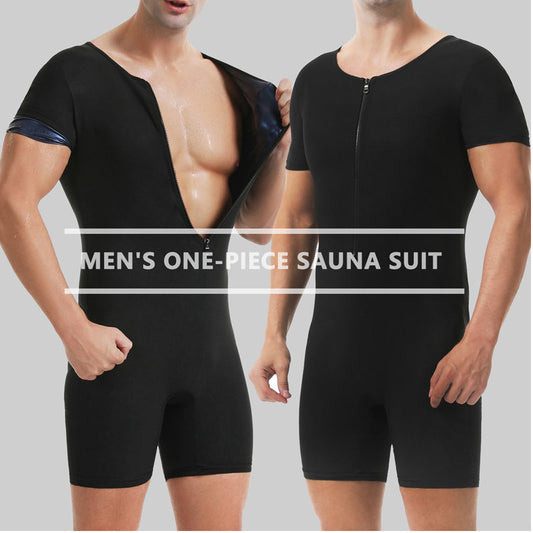 🌞Frühlingserwachen: 50% Rabatt!🔥 Ganzkörper-Sauna-Overall für Herren – Kalorienverbrauch steigern & Muskelkompression – mit wärmespeicherndem Polymergewebe – leicht & langlebig