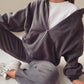 🌞Frühlingserwachen: 50% Rabatt!👖 Damen 2-Teilig Fleece Set – Leicht & Frisch für Frühling – Kapuzenjacke & Jogginghose, Lässiger Stil für jeden Tag