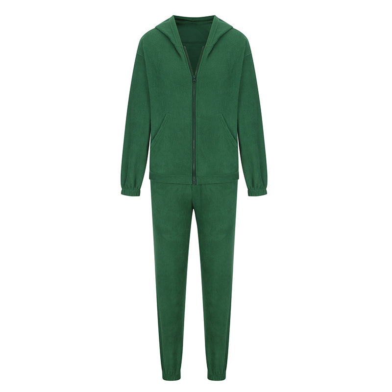 🌞Frühlingserwachen: 50% Rabatt!👖 Damen 2-Teilig Fleece Set – Leicht & Frisch für Frühling – Kapuzenjacke & Jogginghose, Lässiger Stil für jeden Tag