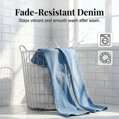 🌞Frühlingserwachen: 50% Rabatt!✨ Damen Hochtaillierte Schlagjeans – 4-Way-Stretch, Peach-Lift & Kurvenkontrolle, Elegant für Alltag & Büro