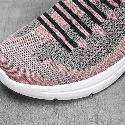 🌞Frühlingserwachen: 50% Rabatt!🔥Damen Rückenoffene Slip-On Sneaker – Atmungsaktives Mesh, Rutschfeste Sohle & Ergonomische Fußstütze, Bequem für Alltag