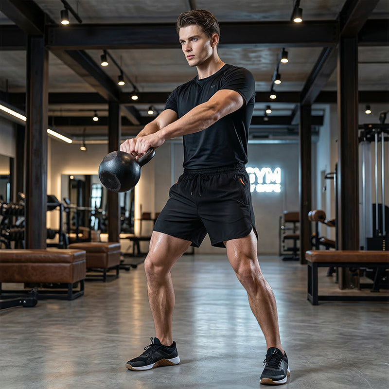 🌞Frühlingserwachen: 50% Rabatt!🔥Performance Sport-Shorts: Atmungsaktive Herren Laufhose mit Reißverschlusstaschen
