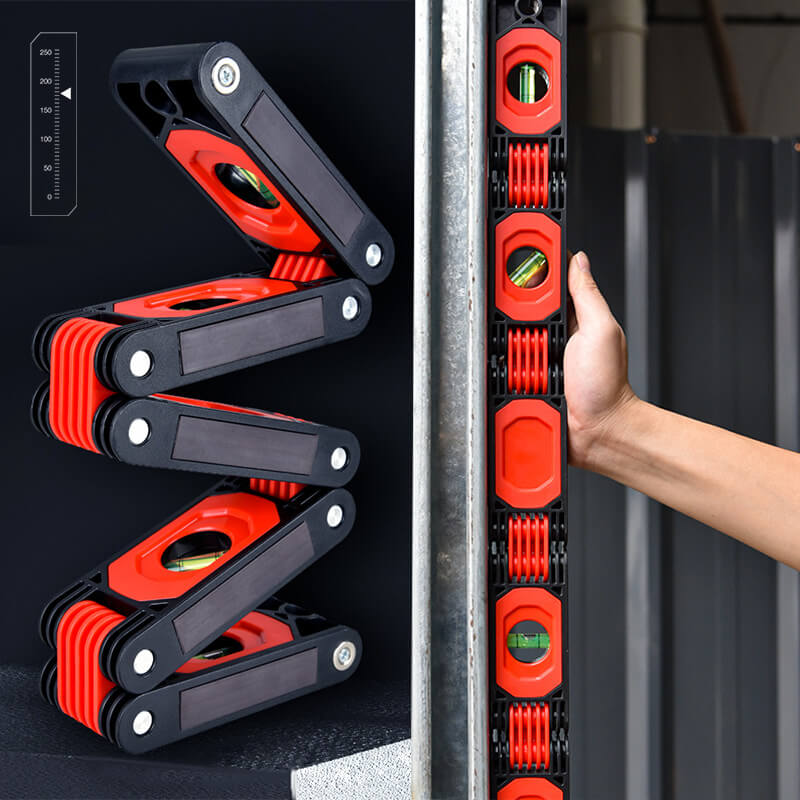 🌞Frühlingserwachen: 50% Rabatt!🛠️Klappbares 5-in-1 Wasserwaage-Lineal – Magnetisch, Präzise & Tragbar, Für Ecken, Treppen & Komplexe Messungen