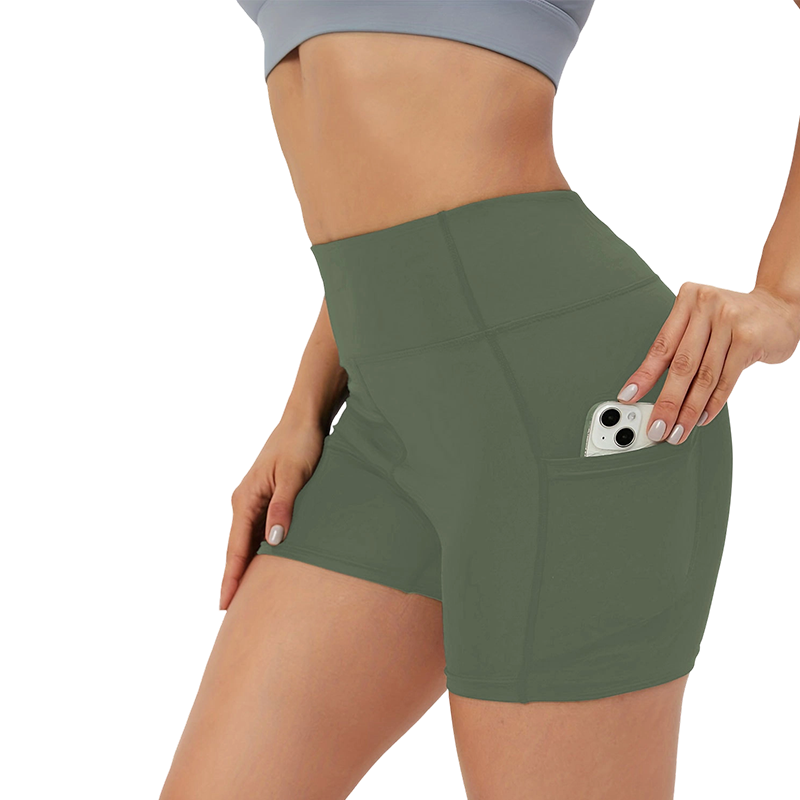 Women's High-Waist Tummy Control Yoga Shorts