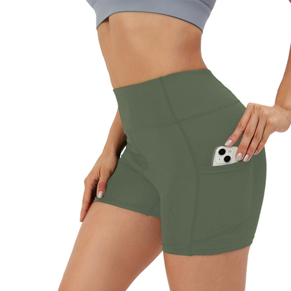Women's High-Waist Tummy Control Yoga Shorts