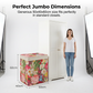 🌞Frühlingserwachen: 50% Rabatt!🧺Große Faltbare Aufbewahrungsbox aus Canvas – 120L Fassungsvermögen, Staub- & Feuchtigkeitsschutz, Praktische Tragegriffe für Kleidung & Bettwäsche (50x40x60cm）