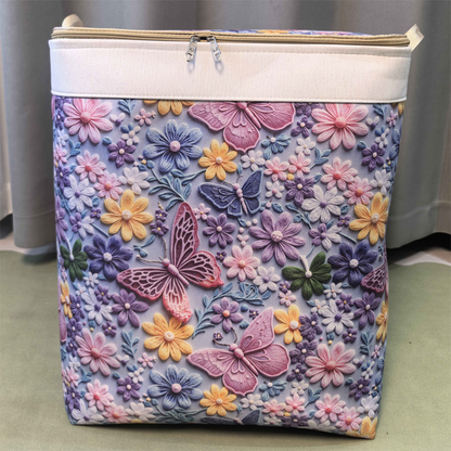 🌞Frühlingserwachen: 50% Rabatt!🧺Große Faltbare Aufbewahrungsbox aus Canvas – 120L Fassungsvermögen, Staub- & Feuchtigkeitsschutz, Praktische Tragegriffe für Kleidung & Bettwäsche (50x40x60cm）