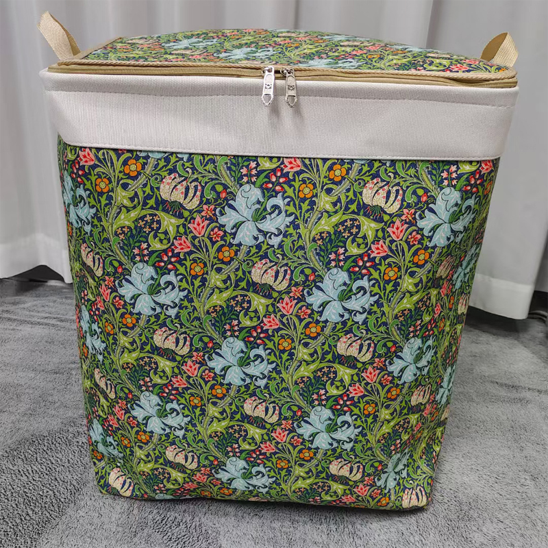 🌞Frühlingserwachen: 50% Rabatt!🧺Große Faltbare Aufbewahrungsbox aus Canvas – 120L Fassungsvermögen, Staub- & Feuchtigkeitsschutz, Praktische Tragegriffe für Kleidung & Bettwäsche (50x40x60cm）
