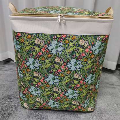 🌞Frühlingserwachen: 50% Rabatt!🧺Große Faltbare Aufbewahrungsbox aus Canvas – 120L Fassungsvermögen, Staub- & Feuchtigkeitsschutz, Praktische Tragegriffe für Kleidung & Bettwäsche (50x40x60cm）