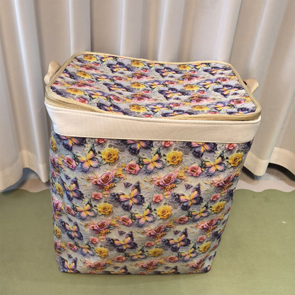 🌞Frühlingserwachen: 50% Rabatt!🧺Große Faltbare Aufbewahrungsbox aus Canvas – 120L Fassungsvermögen, Staub- & Feuchtigkeitsschutz, Praktische Tragegriffe für Kleidung & Bettwäsche (50x40x60cm）