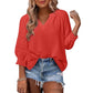 🌞Frühlingserwachen: 50% Rabatt!🌸Elegante Boho-Bluse mit V-Ausschnitt & Laternenärmeln | Luftig, Leicht & Figurumschmeichelnd
