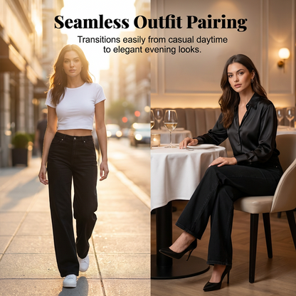 🌞Frühlingserwachen: 50% Rabatt!✨ Elegante High-Waist Wide-Leg Jeans für Damen | Figurschmeichelnd, Atmungsaktiv & Ultra Bequem