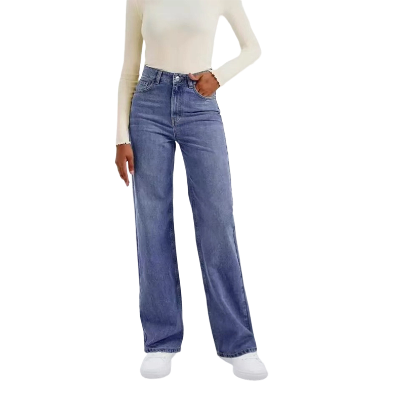 🌞Frühlingserwachen: 50% Rabatt!✨ Elegante High-Waist Wide-Leg Jeans für Damen | Figurschmeichelnd, Atmungsaktiv & Ultra Bequem