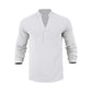🌞Frühlingserwachen: 50% Rabatt!🔥Herren Henley aus Leinen-Mix – Atmungsaktiv, Bügelfrei & Zeitlos Elegant