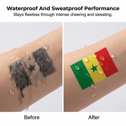 🌞Frühlingserwachen: 50% Rabatt!✨⚽ WM 2026 Flaggen-Tattoos | Wasserdichte Temporäre Fußball-Tattoos | Die Saubere Alternative zu Schminke (Gesicht & Körper)