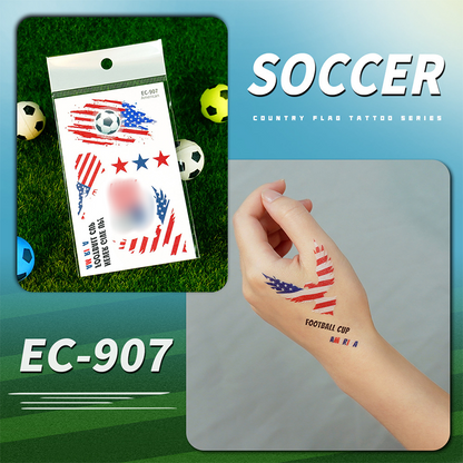 🌞Frühlingserwachen: 50% Rabatt!✨⚽ WM 2026 Flaggen-Tattoos | Wasserdichte Temporäre Fußball-Tattoos | Die Saubere Alternative zu Schminke (Gesicht & Körper)