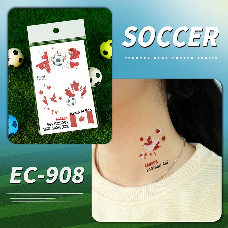 🌞Frühlingserwachen: 50% Rabatt!✨⚽ WM 2026 Flaggen-Tattoos | Wasserdichte Temporäre Fußball-Tattoos | Die Saubere Alternative zu Schminke (Gesicht & Körper)