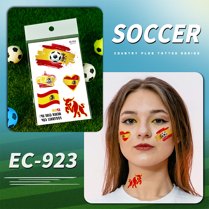 🌞Frühlingserwachen: 50% Rabatt!✨⚽ WM 2026 Flaggen-Tattoos | Wasserdichte Temporäre Fußball-Tattoos | Die Saubere Alternative zu Schminke (Gesicht & Körper)