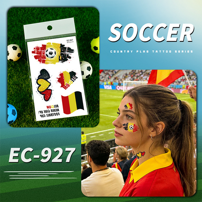 🌞Frühlingserwachen: 50% Rabatt!✨⚽ WM 2026 Flaggen-Tattoos | Wasserdichte Temporäre Fußball-Tattoos | Die Saubere Alternative zu Schminke (Gesicht & Körper)