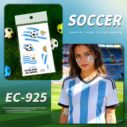 🌞Frühlingserwachen: 50% Rabatt!✨⚽ WM 2026 Flaggen-Tattoos | Wasserdichte Temporäre Fußball-Tattoos | Die Saubere Alternative zu Schminke (Gesicht & Körper)