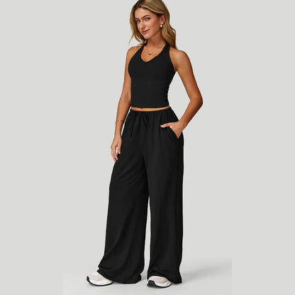 🧘‍♀️✨ Damen 2-teiliger Freizeitanzug – Locker, Palazzo-Hose & Komfortables Top, Sportlich & Bequem📦Kostenloser Versand🔥