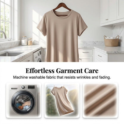 ☀️ Lässiges Kurzarm-T-Shirt-Kleid für Damen – Bequem, atmungsaktiv & mit Seitentaschen!