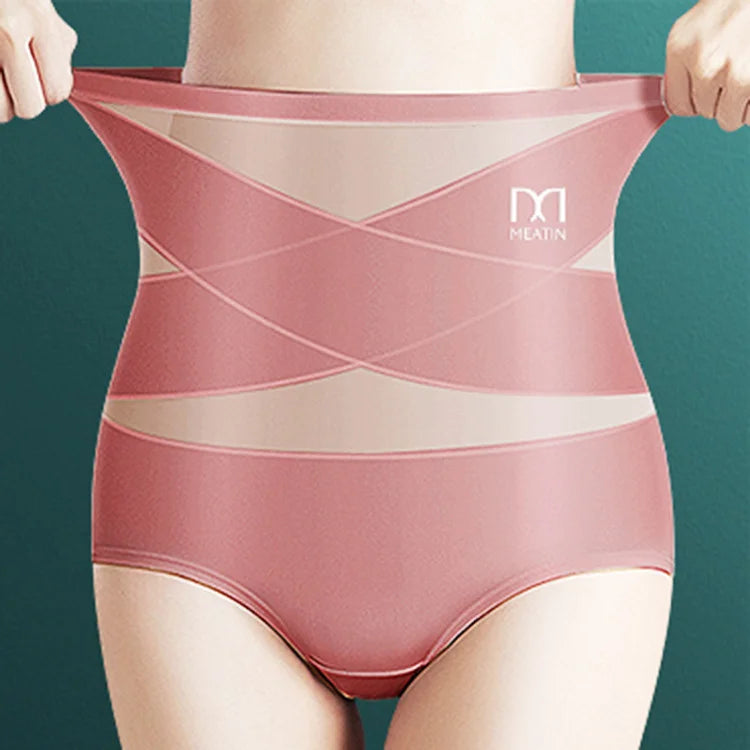 🌞Frühlingserwachen: 50% Rabatt!💎Unsichtbarer Bauch-Weg-Zauber: Nahtlose Ice-Silk Shaping-Hose mit Kreuz-Kompression