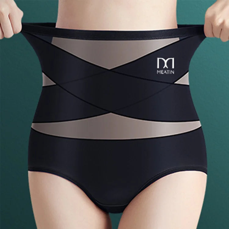 🌞Frühlingserwachen: 50% Rabatt!💎Unsichtbarer Bauch-Weg-Zauber: Nahtlose Ice-Silk Shaping-Hose mit Kreuz-Kompression