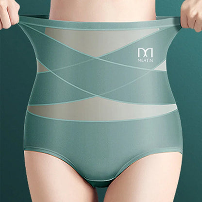 🌞Frühlingserwachen: 50% Rabatt!💎Unsichtbarer Bauch-Weg-Zauber: Nahtlose Ice-Silk Shaping-Hose mit Kreuz-Kompression