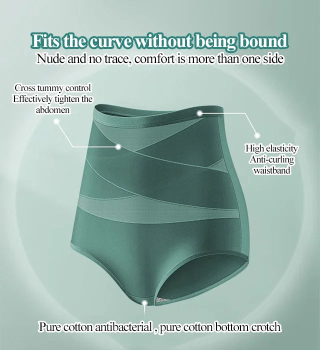 🌞Frühlingserwachen: 50% Rabatt!💎Unsichtbarer Bauch-Weg-Zauber: Nahtlose Ice-Silk Shaping-Hose mit Kreuz-Kompression