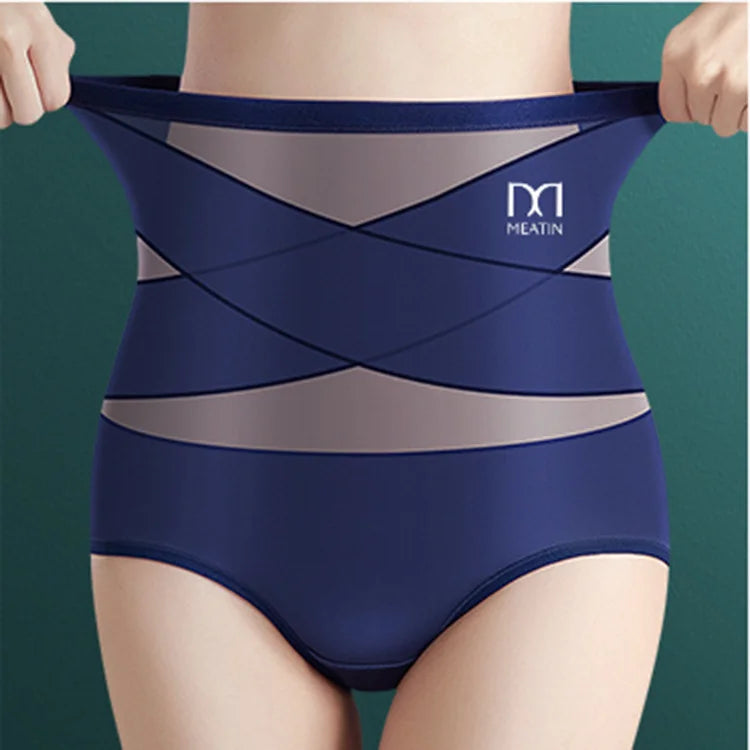 🌞Frühlingserwachen: 50% Rabatt!💎Unsichtbarer Bauch-Weg-Zauber: Nahtlose Ice-Silk Shaping-Hose mit Kreuz-Kompression