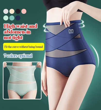 🌞Frühlingserwachen: 50% Rabatt!💎Unsichtbarer Bauch-Weg-Zauber: Nahtlose Ice-Silk Shaping-Hose mit Kreuz-Kompression