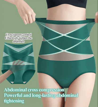 🌞Frühlingserwachen: 50% Rabatt!💎Unsichtbarer Bauch-Weg-Zauber: Nahtlose Ice-Silk Shaping-Hose mit Kreuz-Kompression