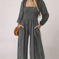 🌞Frühlingserwachen: 50% Rabatt!💎Figurschmeichelnder Damen Jumpsuit mit Smok-Brust & Weitem Bein