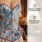 🌞Frühlingserwachen: 50% Rabatt!💎Vintage-Korsett "Royal Muse" – Elegante Taillenformung im floralen Ölgemälde-Stil