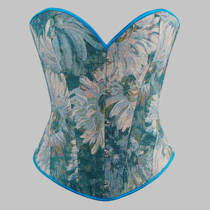 🌞Frühlingserwachen: 50% Rabatt!💎Vintage-Korsett "Royal Muse" – Elegante Taillenformung im floralen Ölgemälde-Stil
