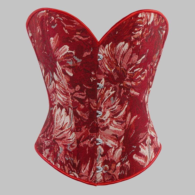 🌞Frühlingserwachen: 50% Rabatt!💎Vintage-Korsett "Royal Muse" – Elegante Taillenformung im floralen Ölgemälde-Stil