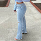 🌞Frühlingserwachen: 50% Rabatt!💎High-Waist Schlagjeans "Retro-Edge": Beine für Tage & Perfekter Sitz