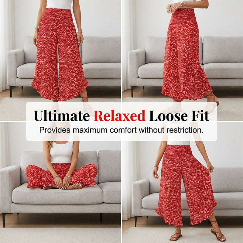 🔥 HEUTE -50% ⏰ Weite Damenhose mit hoher Taille 👖 figurbetont, bequem & elegant – perfekt für jeden Anlass ✨