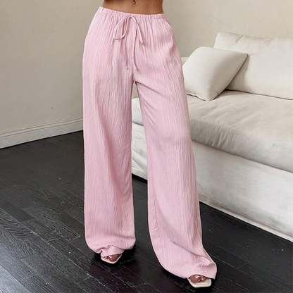 🌞Frühlingserwachen: 50% Rabatt!💕High-Waist Sommerhose "Easy Chic" – Atmungsaktiv mit verstellbarem Kordelzug
