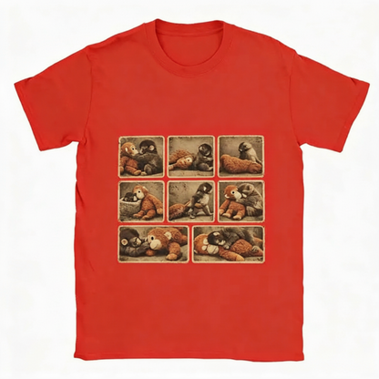 🌞Frühlingserwachen: 50% Rabatt!🐵„Punch“ Monchichi/Grafik T-Shirt – Für alle, die sich mal allein fühlen | Übergroß & weich