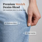 Bequeme, figurbetonte Jeanshose aus Stretch-Denim