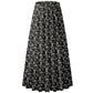 Women's Floral High-Waist A-Line Maxi Skirt
