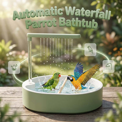 🐦 Nur für kurze Zeit: 50 % Rabatt! 🚿 Elektrisches Vogelbad mit Regendusche und Sitzstange – Sichere, leise Pumpe für glückliche Vögel 🛀