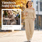 👚 51% RABATT! 🌸 "Soft-Touch" Lounge-Set – Asymmetrisches Off-Shoulder Top & Weite Hose, Bequem & Perfekt Für Entspannte Tage Zuhause 💃