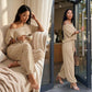 👚 51% RABATT! 🌸 "Soft-Touch" Lounge-Set – Asymmetrisches Off-Shoulder Top & Weite Hose, Bequem & Perfekt Für Entspannte Tage Zuhause 💃